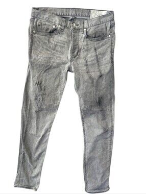 rag & bone Men's Slim Fit 2 Castor Jeans Grey W33 I28